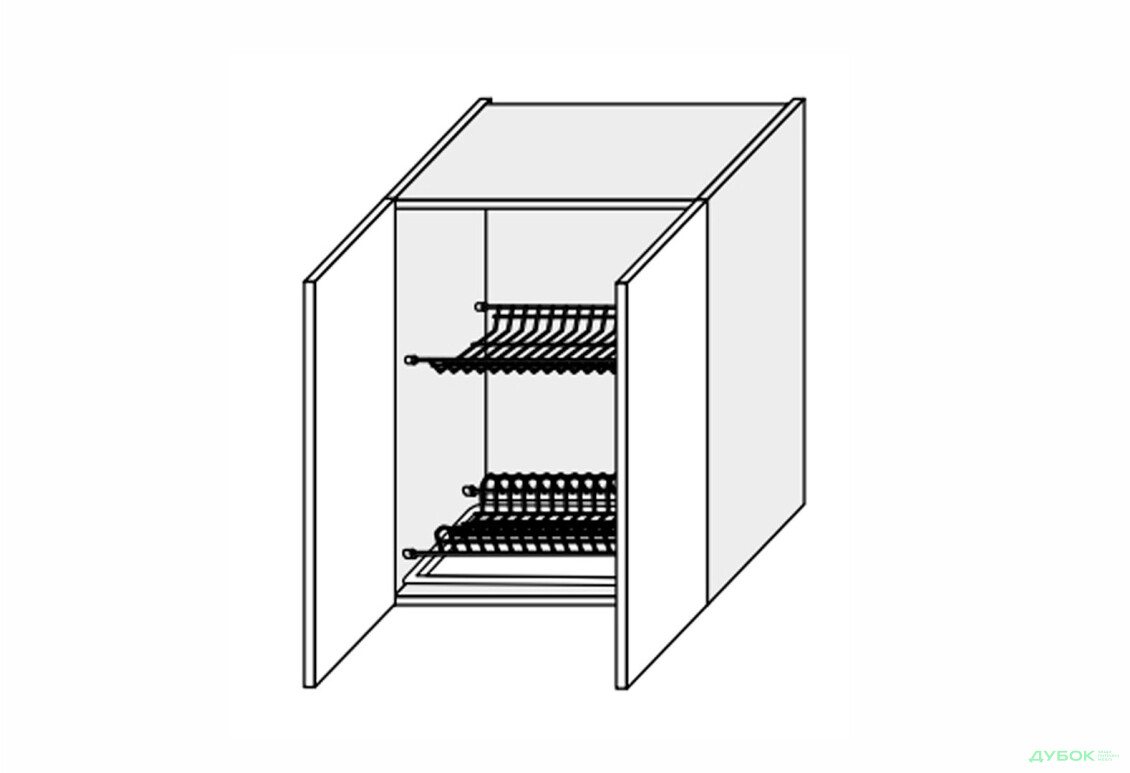 Верх 60ВС/720 2дв сушка Pro Blum+GTV Мері / Mary MiroMark