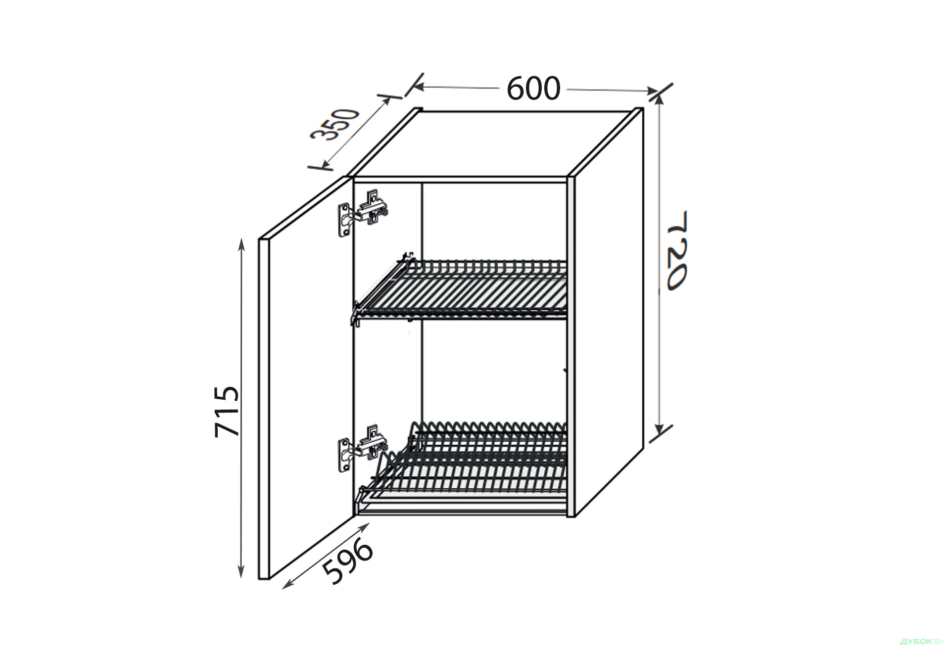 Верх 60ВС/720 1дв сушка Pro Blum+GTV Вінтаж / Vintage MiroMark - Зображення 2 Зображення 2 - Верх 60ВС/720 1дв сушка Pro Blum+GTV Вінтаж / Vintage MiroMark