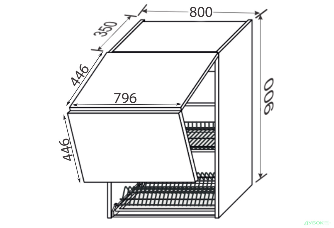 Верх 80ВС/900 2дв сушка Aventos Pro Blum+GTV Вінтаж / Vintage MiroMark - Зображення 2 Зображення 2 - Верх 80ВС/900 2дв сушка Aventos Pro Blum+GTV Вінтаж / Vintage MiroMark