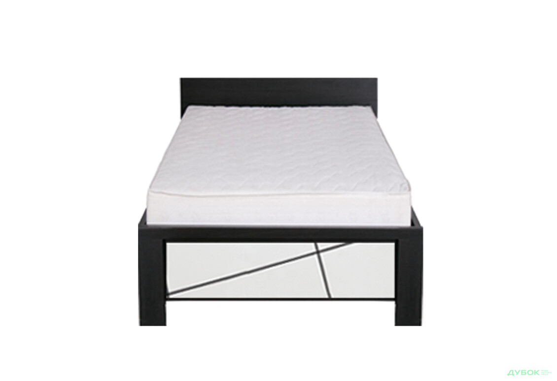 Ліжко ВМК Каспіан МДФ (без вкладу) 90х200 см венге магія / білий сніг - Зображення 2 Зображення 2 - Ліжко ВМК Каспіан МДФ (без вкладу) 90х200 см венге магія / білий сніг