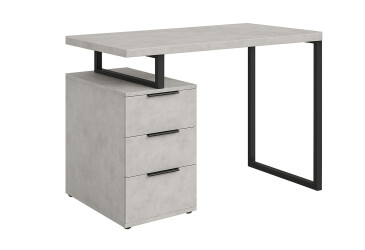Стол письменный Moreli МХ0003 120x60 см с ящиками бетон тефра