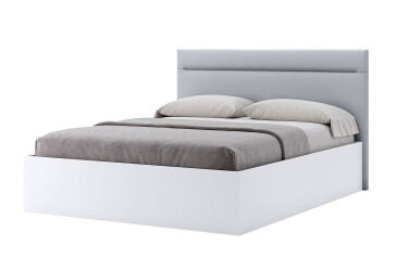 Ліжко MiroMark Фемілі 160х200 см підйомне з м'яким узголів'ям, біле