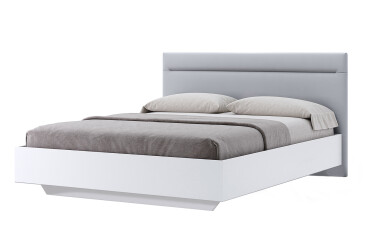 Ліжко MiroMark Фемілі (без вкладу) з м'яким узголів'ям 180х200 см, біле
