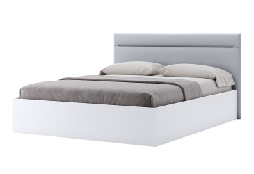 Ліжко MiroMark Фемілі 180х200 см підйомне з м'яким узголів'ям, біле