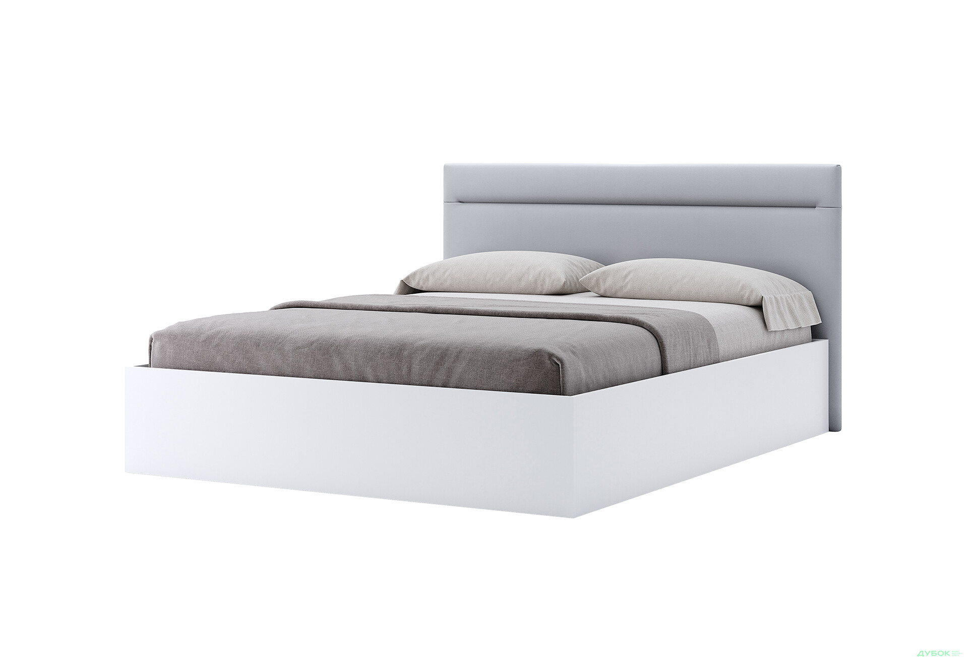 Ліжко MiroMark Фемілі 180х200 см підйомне з м'яким узголів'ям, біле - Зображення 1 Зображення 1 - Ліжко MiroMark Фемілі 180х200 см підйомне з м'яким узголів'ям, біле