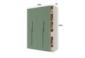 Изображение 3 - Шкаф Svit Mebliv Спейс четырехдверная с полками 180х220х57 см, кашемир / зеленый дымчатый