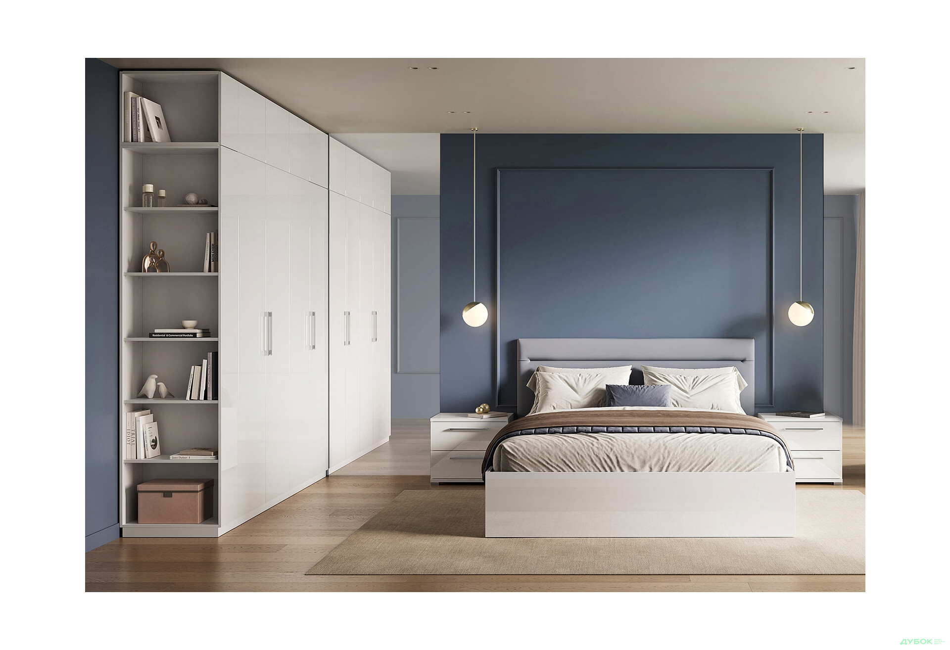 Зображення 1 - Спальня MiroMark Фемілі / Family 4D 160 см, Білий глянець