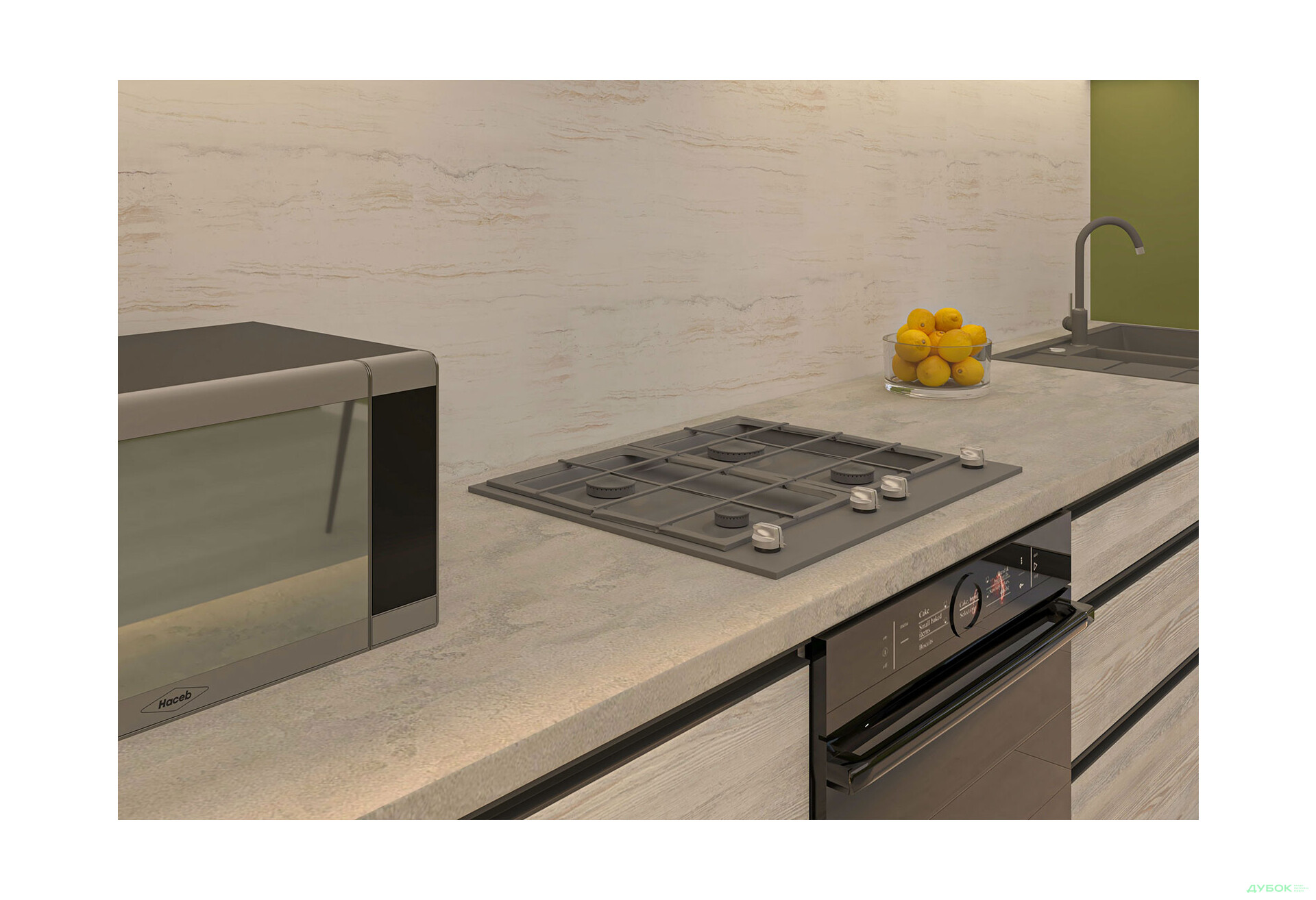 Изображение 3 - Кухня Вип-мастер ГаМа / GaMa Люкс 300 см, сосна натти / серый