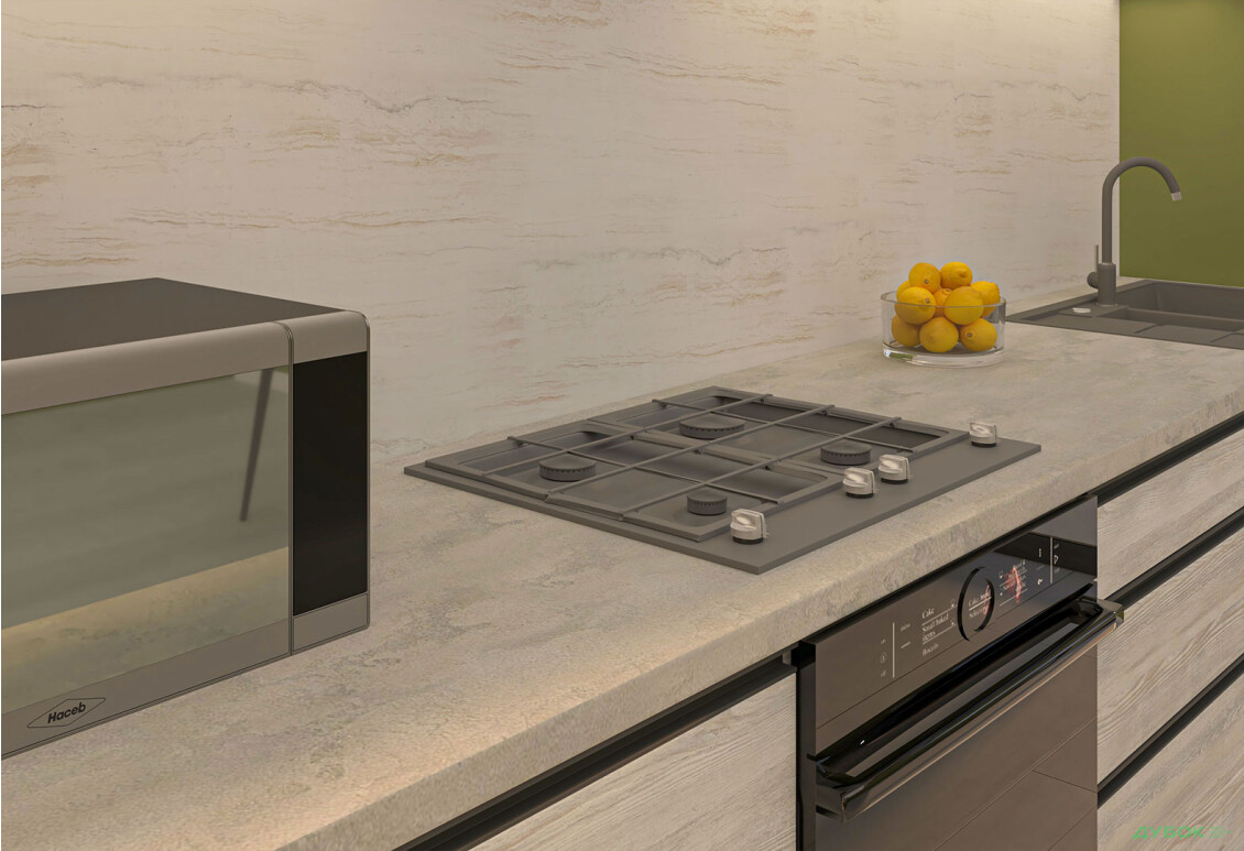 Изображение 3 - Кухня Вип-мастер ГаМа / GaMa Люкс 300 см, сосна натти / серый