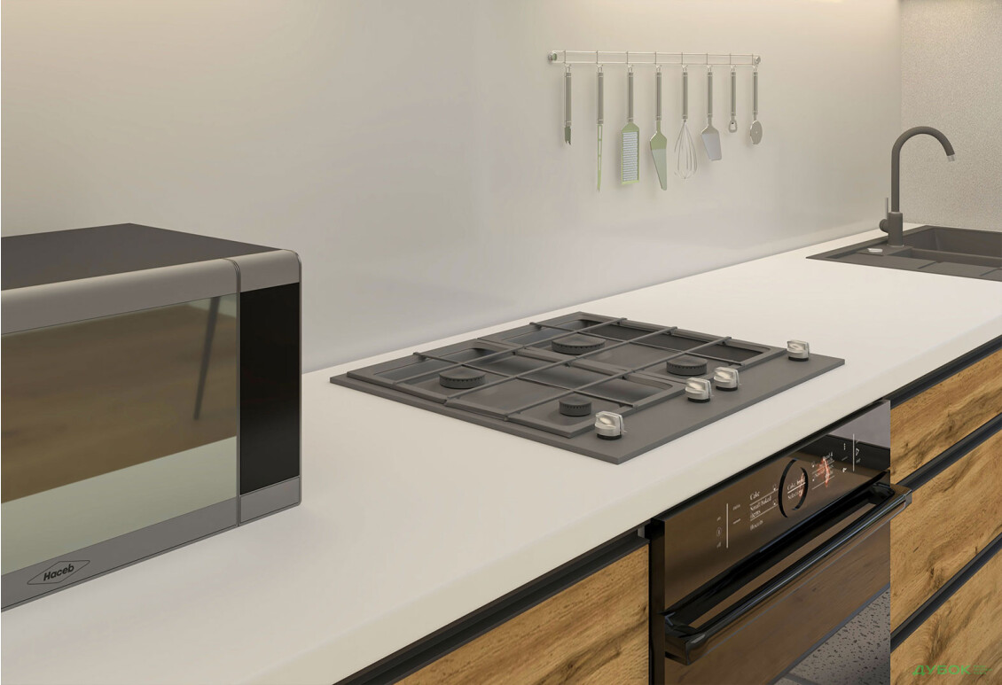 Изображение 4 - Кухня Вип-мастер ГаМа / GaMa Люкс 300 см, нимфея альба / дуб аппалачи