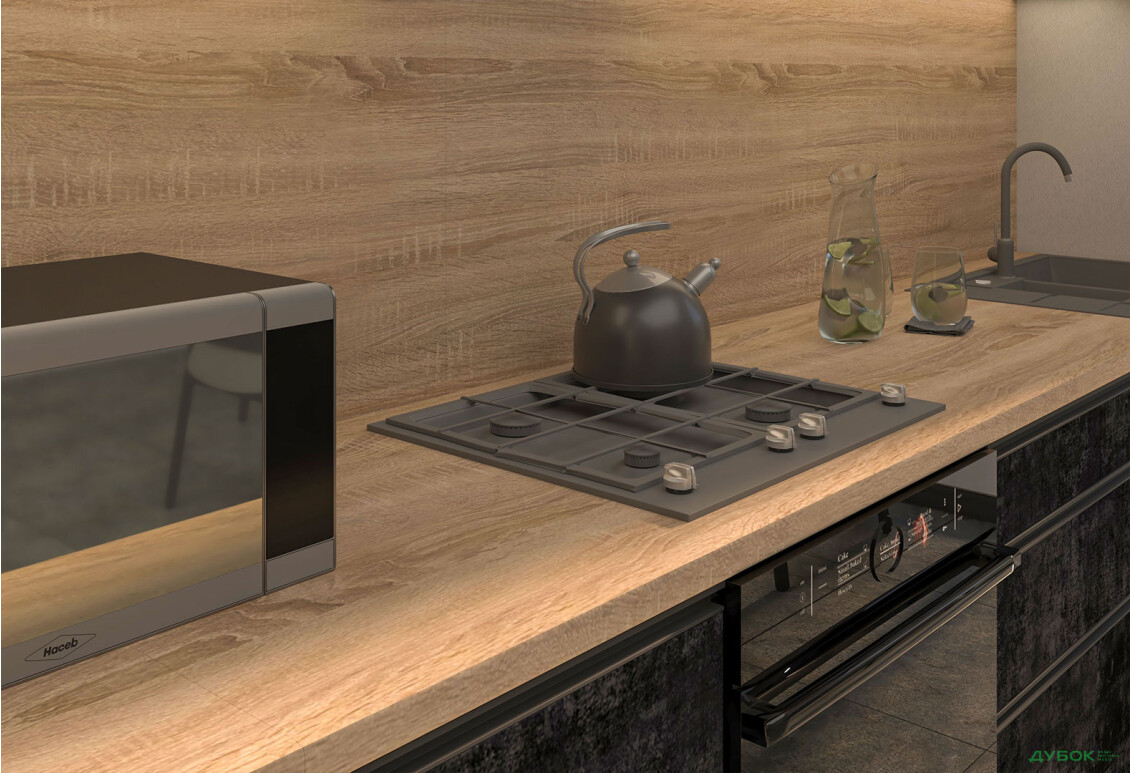 Изображение 3 - Кухня Вип-мастер ГаМа / GaMa Люкс 300 см, бетон темный / бетон