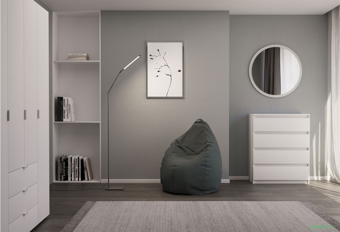 Изображение 2 - Кресло-груша XL Оксфорд 320 Серый Flybag