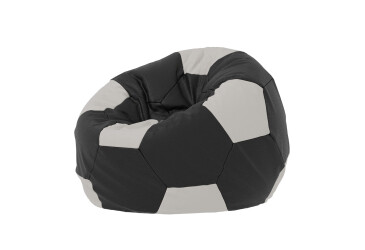 Футбольный мяч XL Основная ткань: Flybag Zeus Deluxe Black; вставки: Flybag Zeus Deluxe Snow Flybag