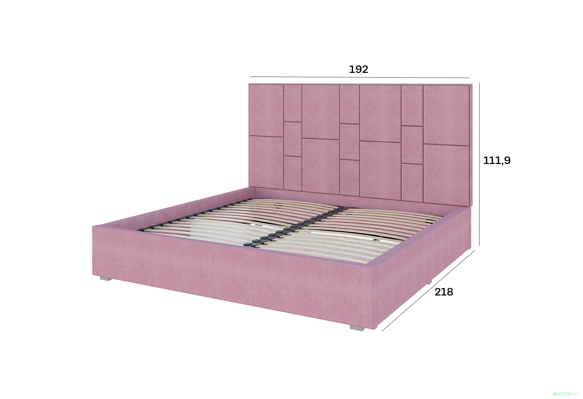 Зображення 4 - Ліжко-подіум Світ Меблів Саманта 1, 180х200 см без механізму велюр Багіра, 14