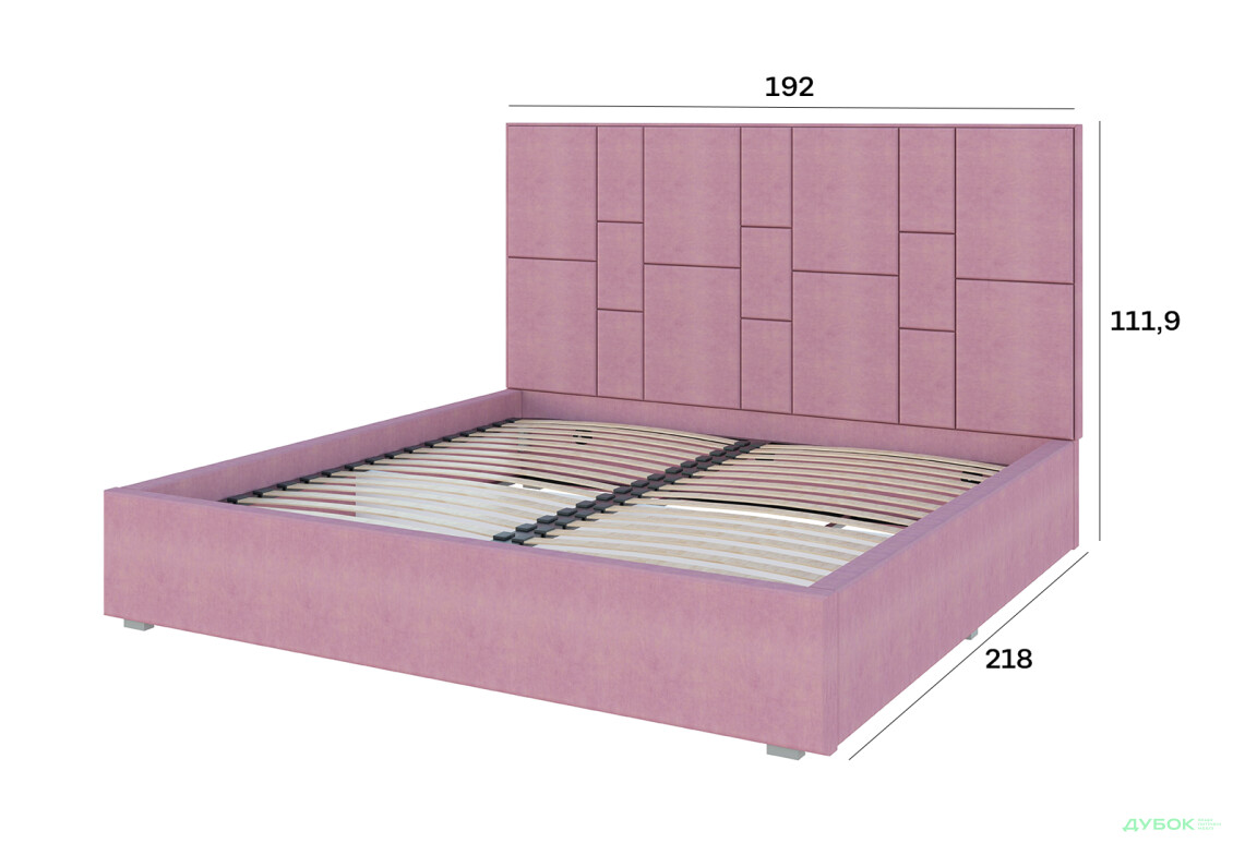 Зображення 4 - Ліжко-подіум Світ Меблів Саманта 1, 180х200 см без механізму велюр Багіра, 14