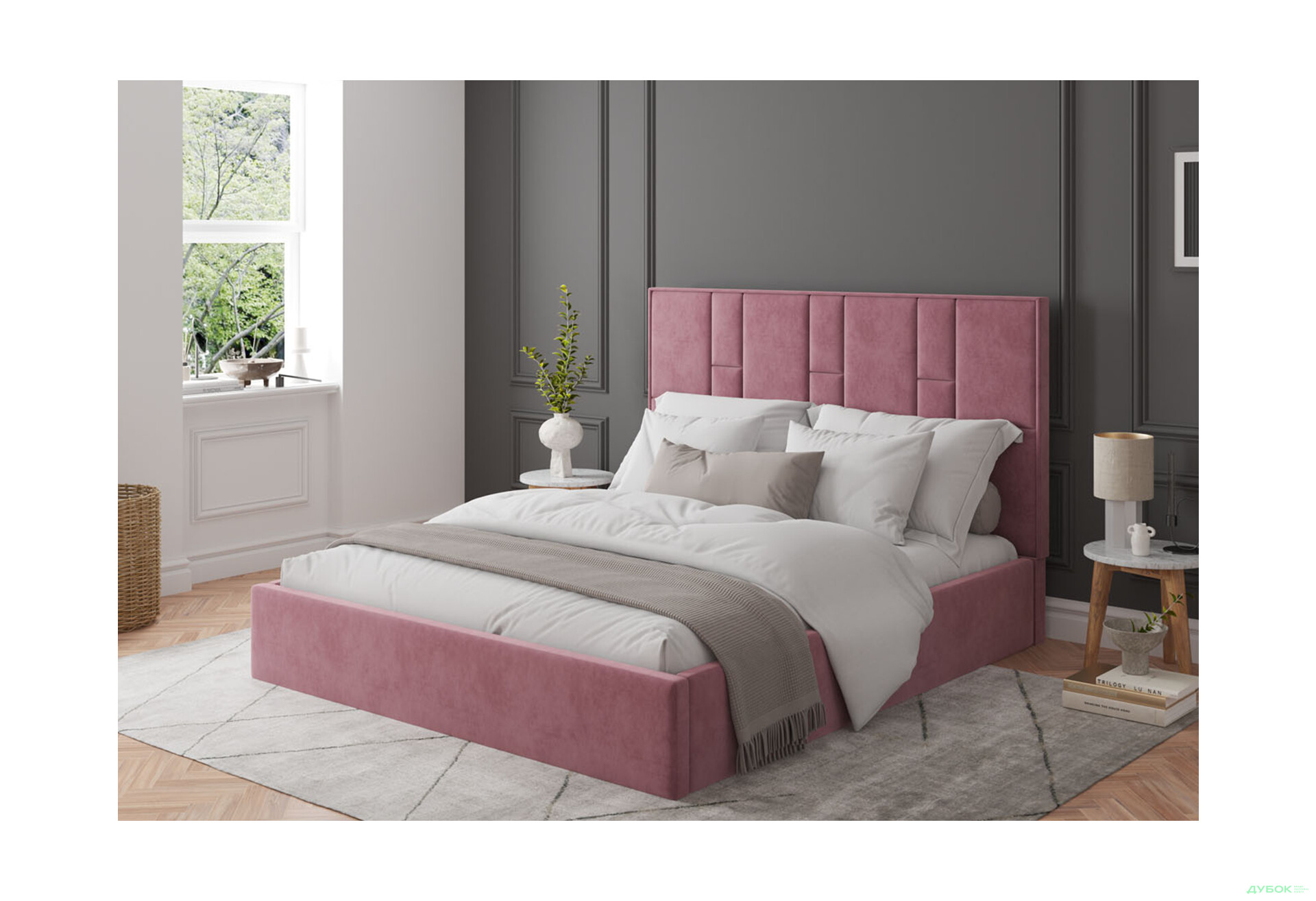 Зображення 2 - Ліжко-подіум Світ Меблів Саманта 1, 180х200 см без механізму велюр Багіра, 14