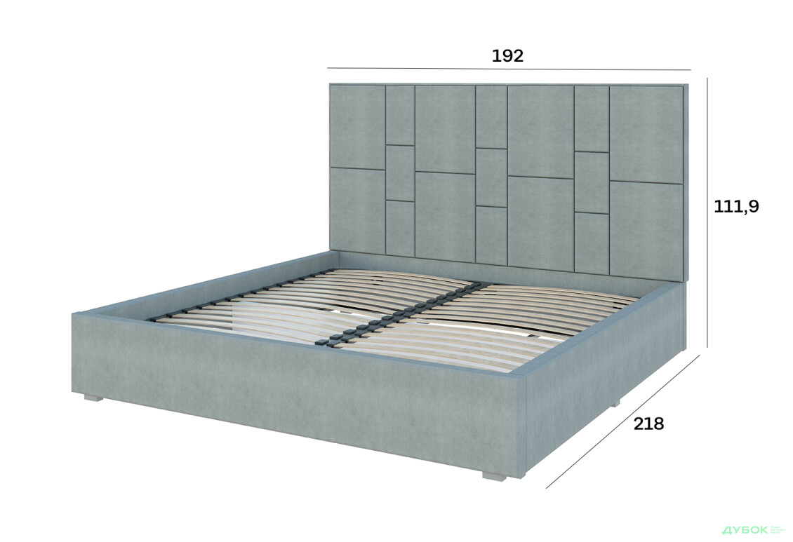 Зображення 4 - Ліжко-подіум Світ Меблів Саманта 1, 180х200 см без механізму велюр Багіра, 35