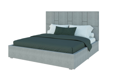 Кровать-подиум Svit Mebliv Саманта 1, 180х200 см без механизма велюр Багира, 35