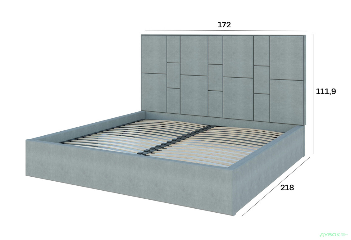 Зображення 5 - Ліжко-подіум Світ Меблів Саманта 1, 160х200 см підйомне велюр Багіра, 35