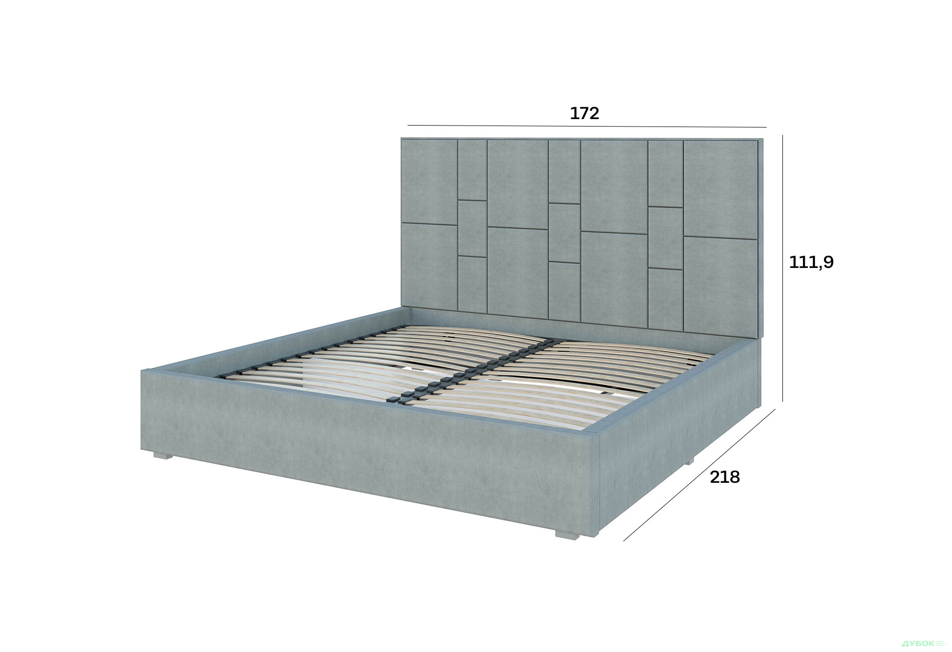 Зображення 4 - Ліжко-подіум Світ Меблів Саманта 1, 160х200 см без механізму велюр Багіра, 35