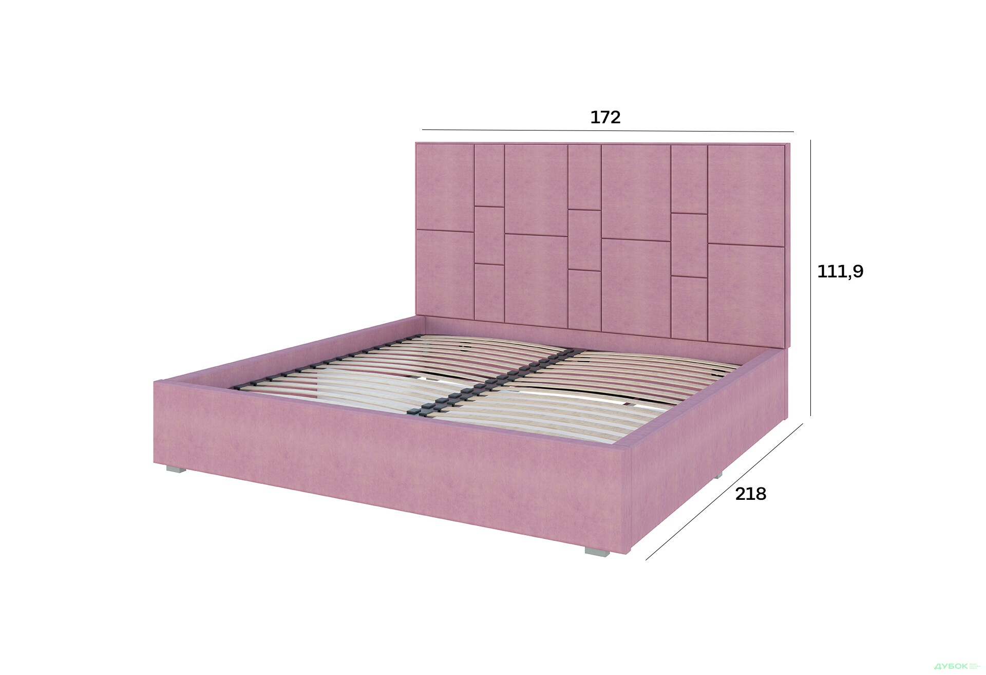 Зображення 4 - Ліжко-подіум Світ Меблів Саманта 1, 160х200 см без механізму велюр Багіра, 14