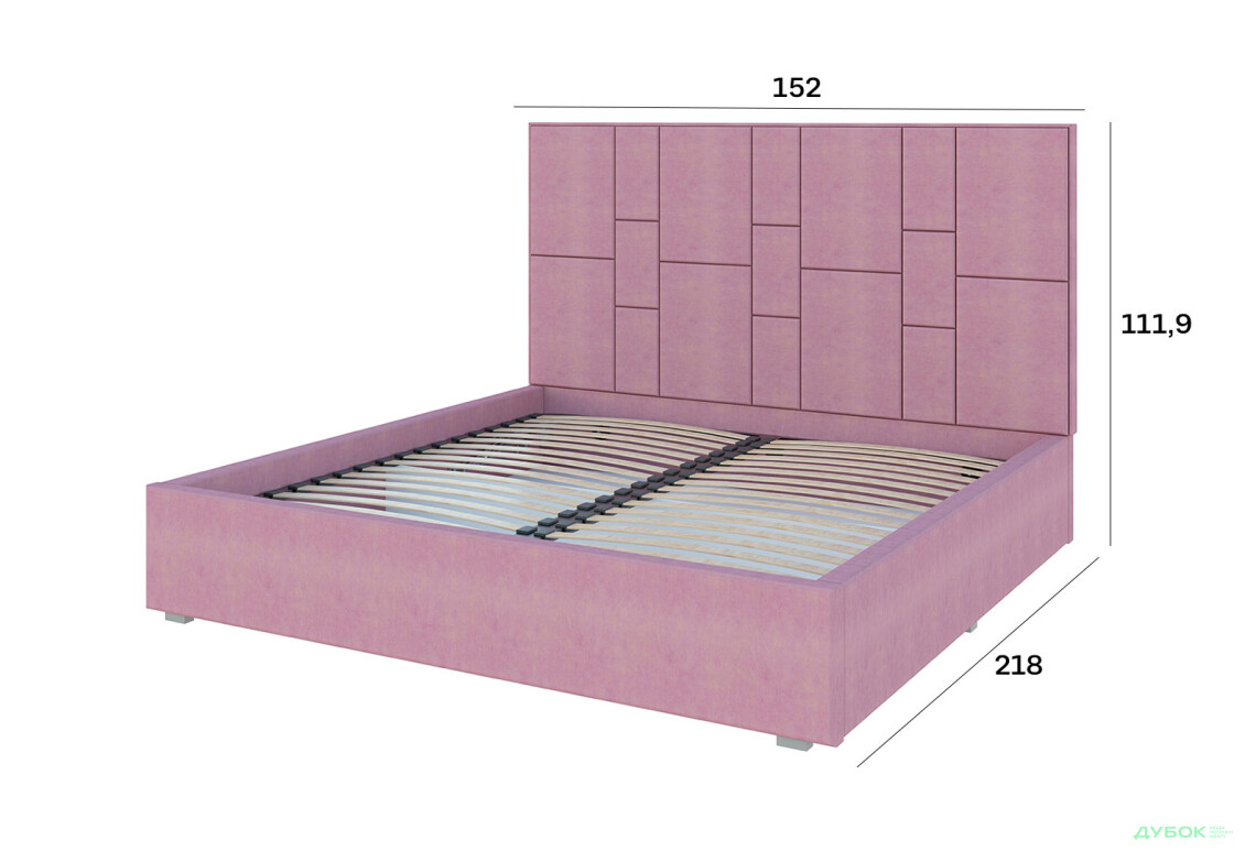 Зображення 5 - Ліжко-подіум Світ Меблів Саманта 1, 140х200 см підйомне велюр Багіра, 14