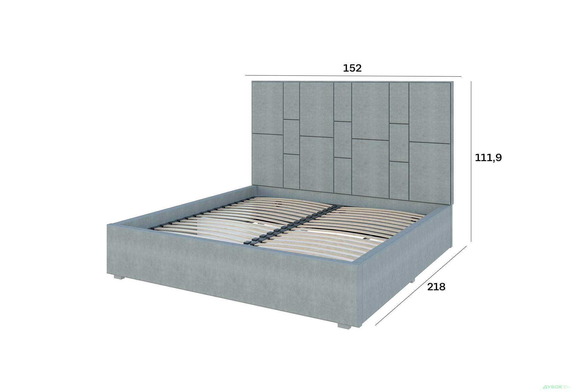 Зображення 4 - Ліжко-подіум Світ Меблів Саманта 1, 140х200 см без механізму велюр Багіра, 35