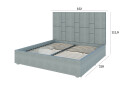Зображення 4 - Ліжко-подіум Світ Меблів Саманта 1, 140х200 см без механізму велюр Багіра, 35