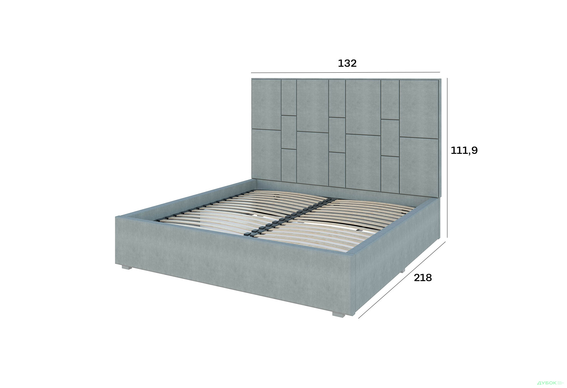 Изображение 4 - Кровать-подиум Svit Mebliv Саманта 1, 120х200 см без механизма велюр Багира, 35