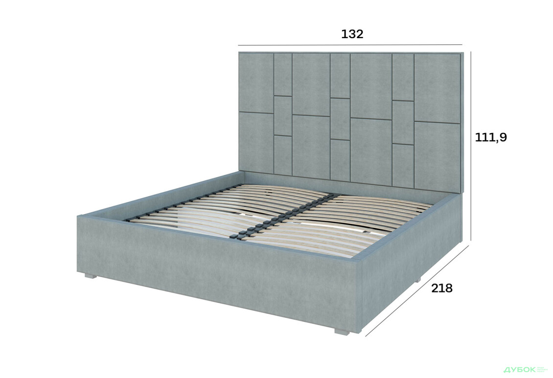 Изображение 4 - Кровать-подиум Svit Mebliv Саманта 1, 120х200 см без механизма велюр Багира, 35