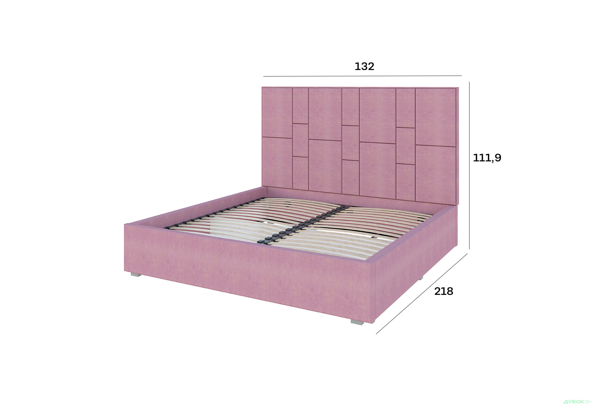 Зображення 4 - Ліжко-подіум Світ Меблів Саманта 1, 120х200 см без механізму велюр Багіра, 14