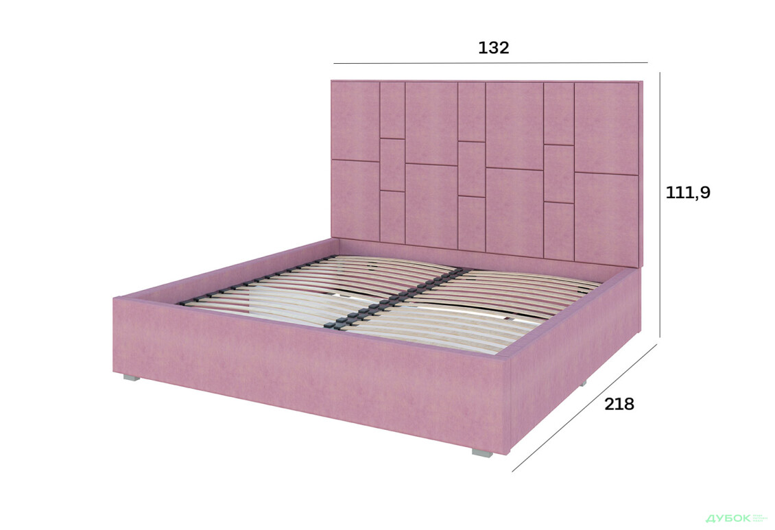 Зображення 4 - Ліжко-подіум Світ Меблів Саманта 1, 120х200 см без механізму велюр Багіра, 14