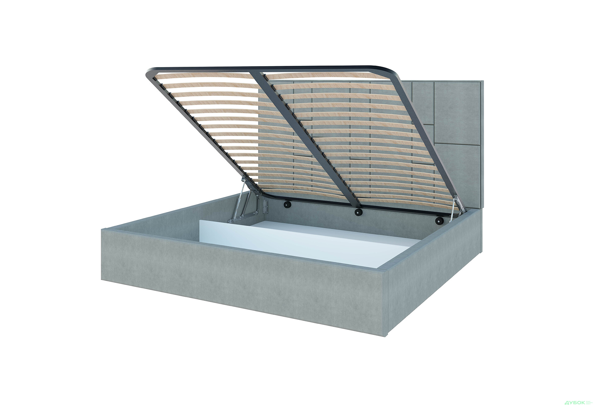 Изображение 4 - Кровать-подиум Svit Mebliv Саманта 1, 120х200 см подъемная велюр Багира, 35