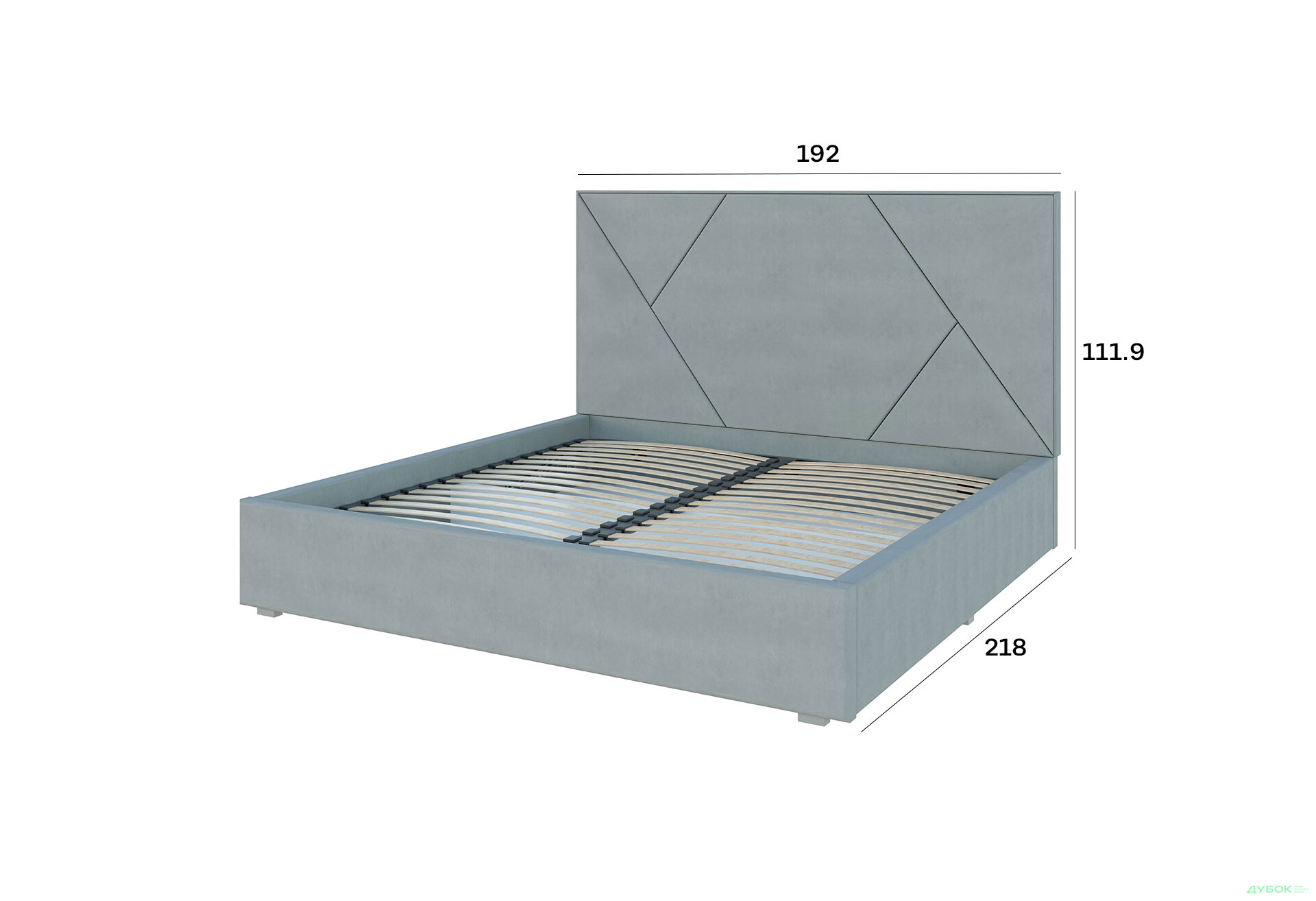 Изображение 5 - Кровать-подиум Svit Mebliv Саманта 2, 180х200 см подъемная велюр Багира, 35