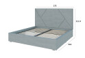 Изображение 4 - Кровать-подиум Svit Mebliv Саманта 2, 160х200 см без механизма велюр Багира, 35