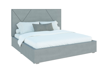 Ліжко-подіум Світ Меблів Саманта 2, 160х200 см без механізму велюр Багіра, 35