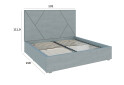 Изображение 4 - Кровать-подиум Svit Mebliv Саманта 2, 120х200 см без механизма велюр Багира, 35
