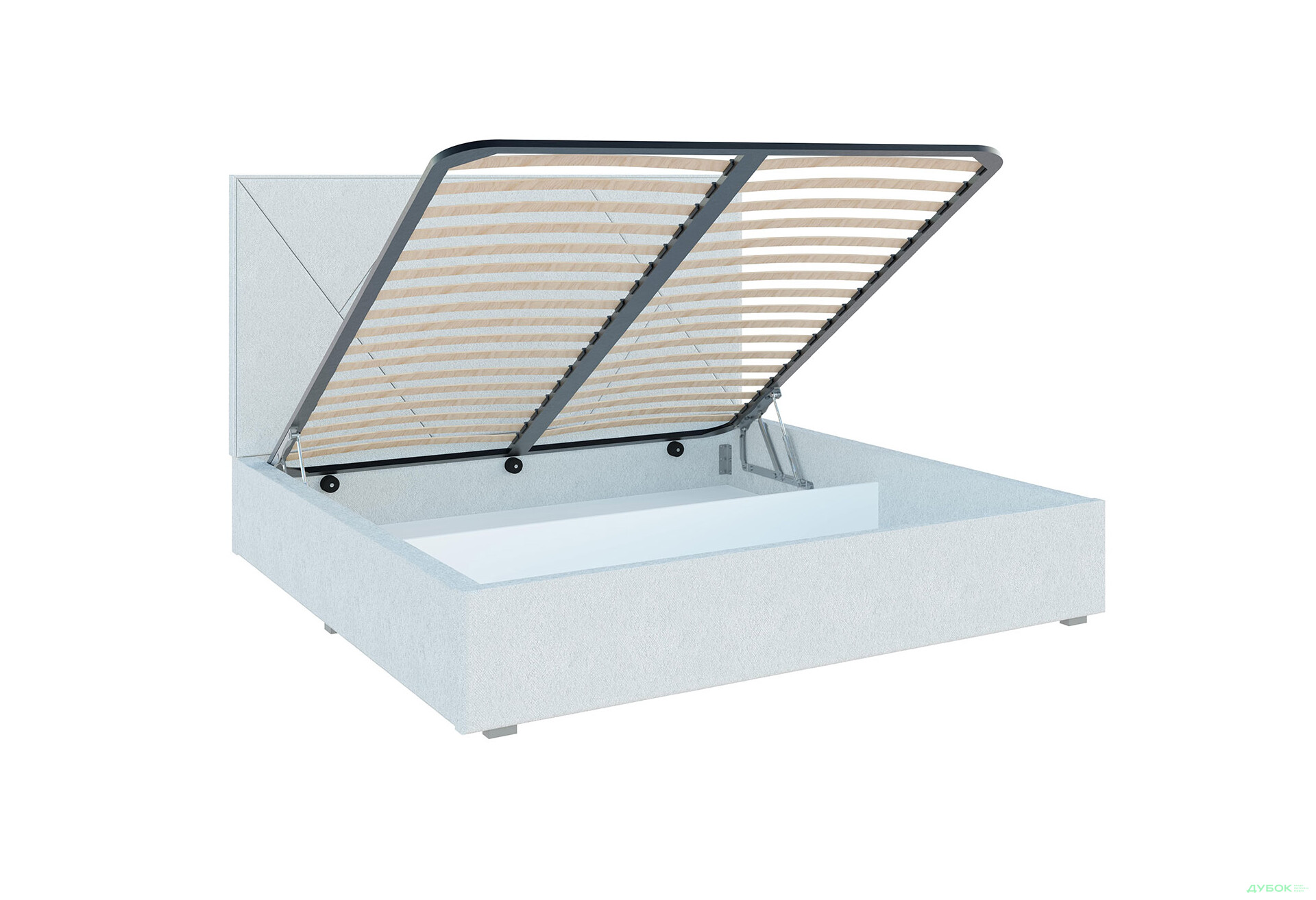 Зображення 3 - Ліжко-подіум Світ Меблів Саманта 2, 180х200 см підйомне велюр Руно біле