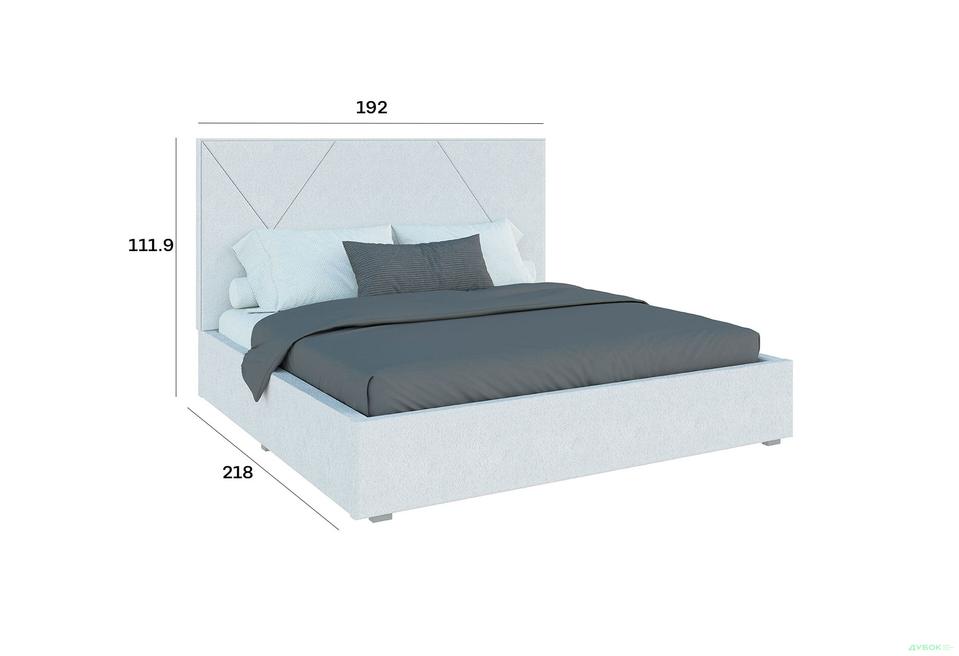 Зображення 5 - Ліжко-подіум Світ Меблів Саманта 2, 180х200 см підйомне велюр Руно біле