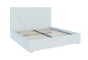 Изображение 3 - Кровать-подиум Svit Mebliv Саманта 2, 180х200 см без механизма велюр Руно белое