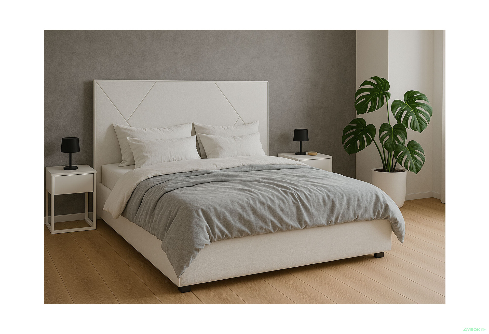 Зображення 2 - Ліжко-подіум Світ Меблів Саманта 2, 160х200 см підйомне велюр Руно біле