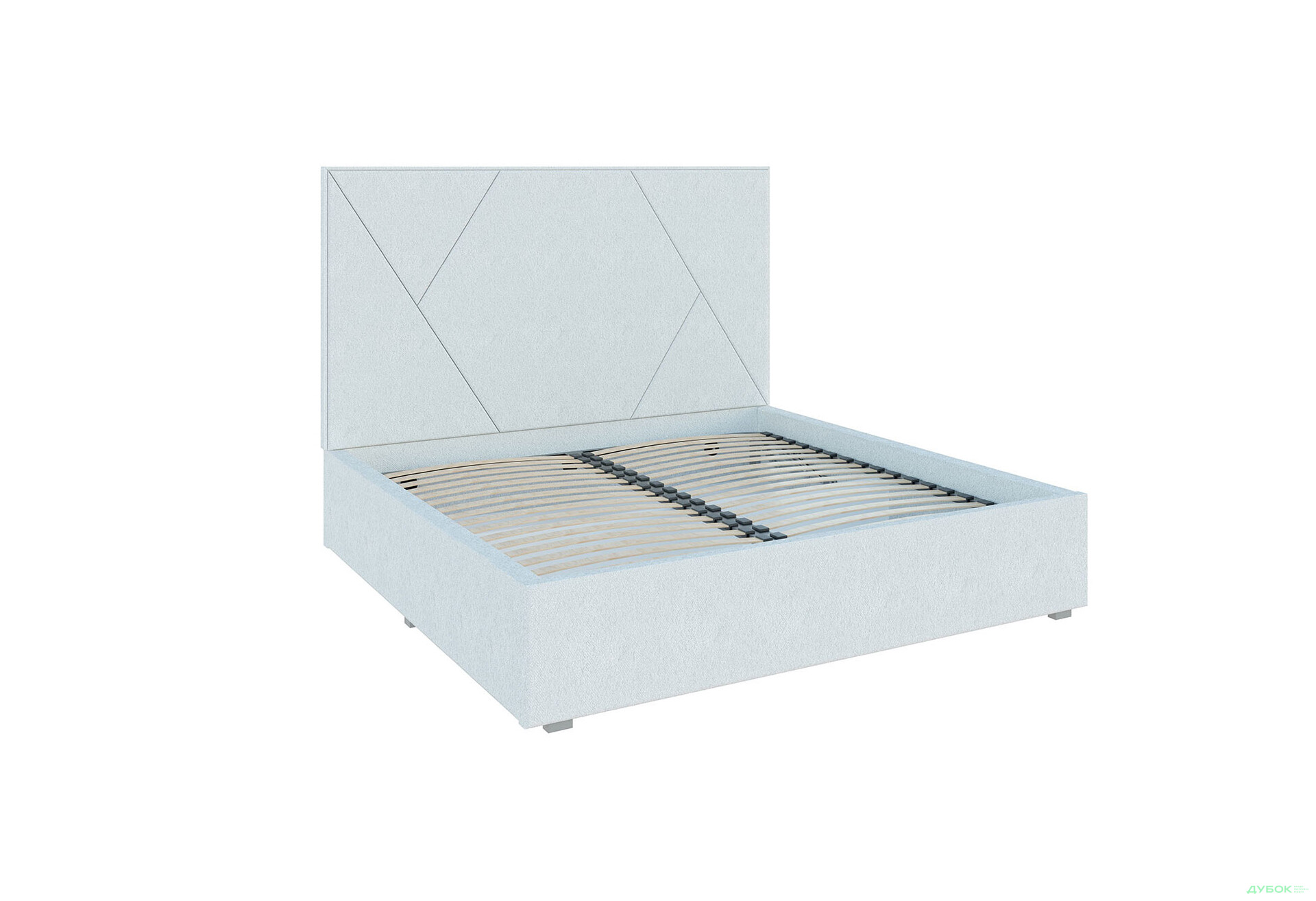 Изображение 3 - Кровать-подиум Svit Mebliv Саманта 2, 140х200 см без механизма велюр Руно белое