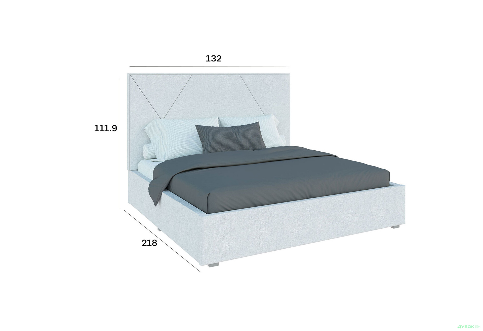 Изображение 5 - Кровать-подиум Svit Mebliv Саманта 2, 120х200 см подъемная велюр Руно белое