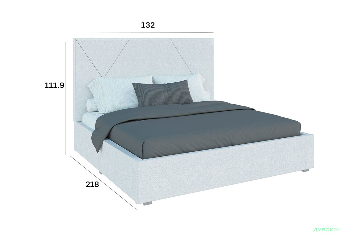 Изображение 5 - Кровать-подиум Svit Mebliv Саманта 2, 120х200 см подъемная велюр Руно белое