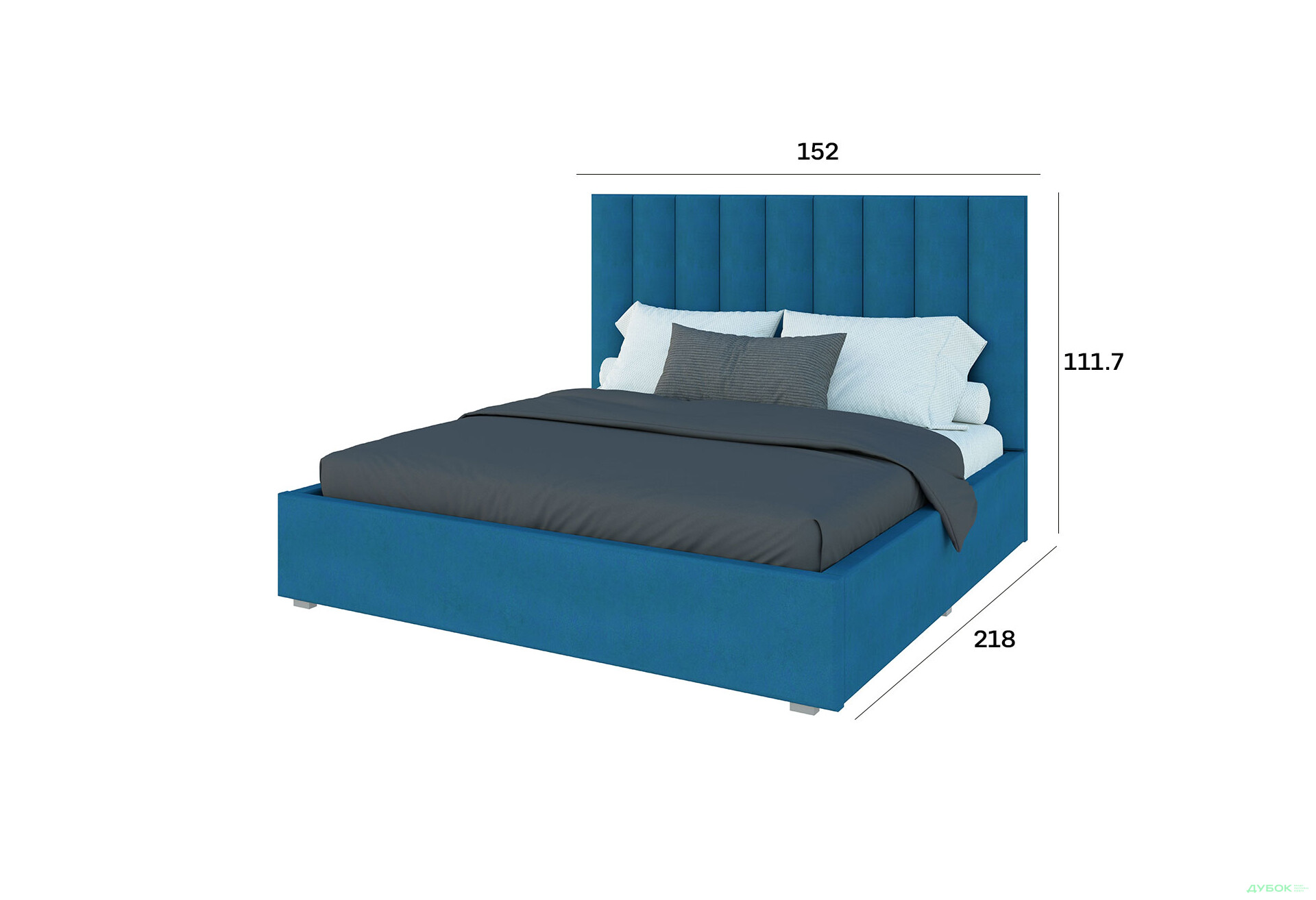 Изображение 5 - Кровать-подиум Svit Mebliv Саманта 3, 140х200 см подъемная велюр Багира, 29