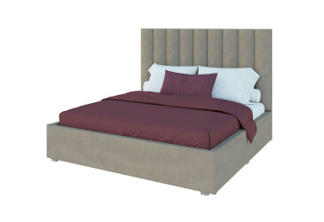 Кровать-подиум Svit Mebliv Саманта 3, 140х200 см без механизма велюр Багира, 32