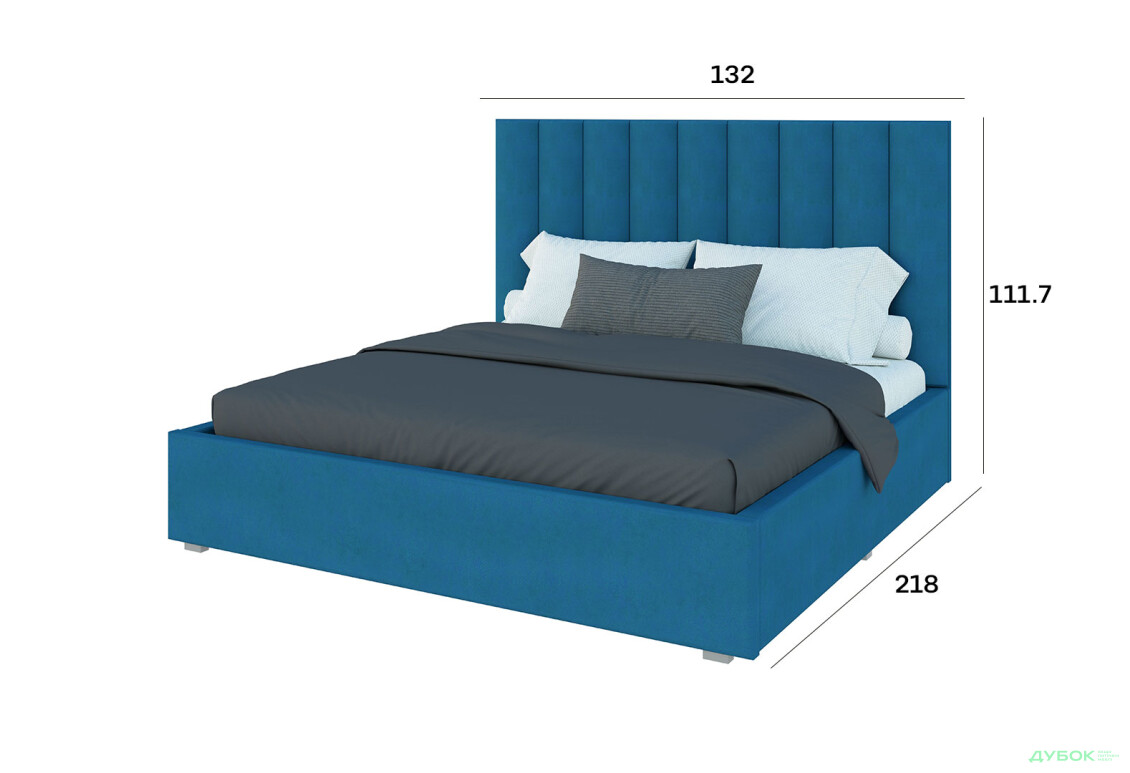 Изображение 4 - Кровать-подиум Svit Mebliv Саманта 3, 120х200 см без механизма велюр Багира, 29