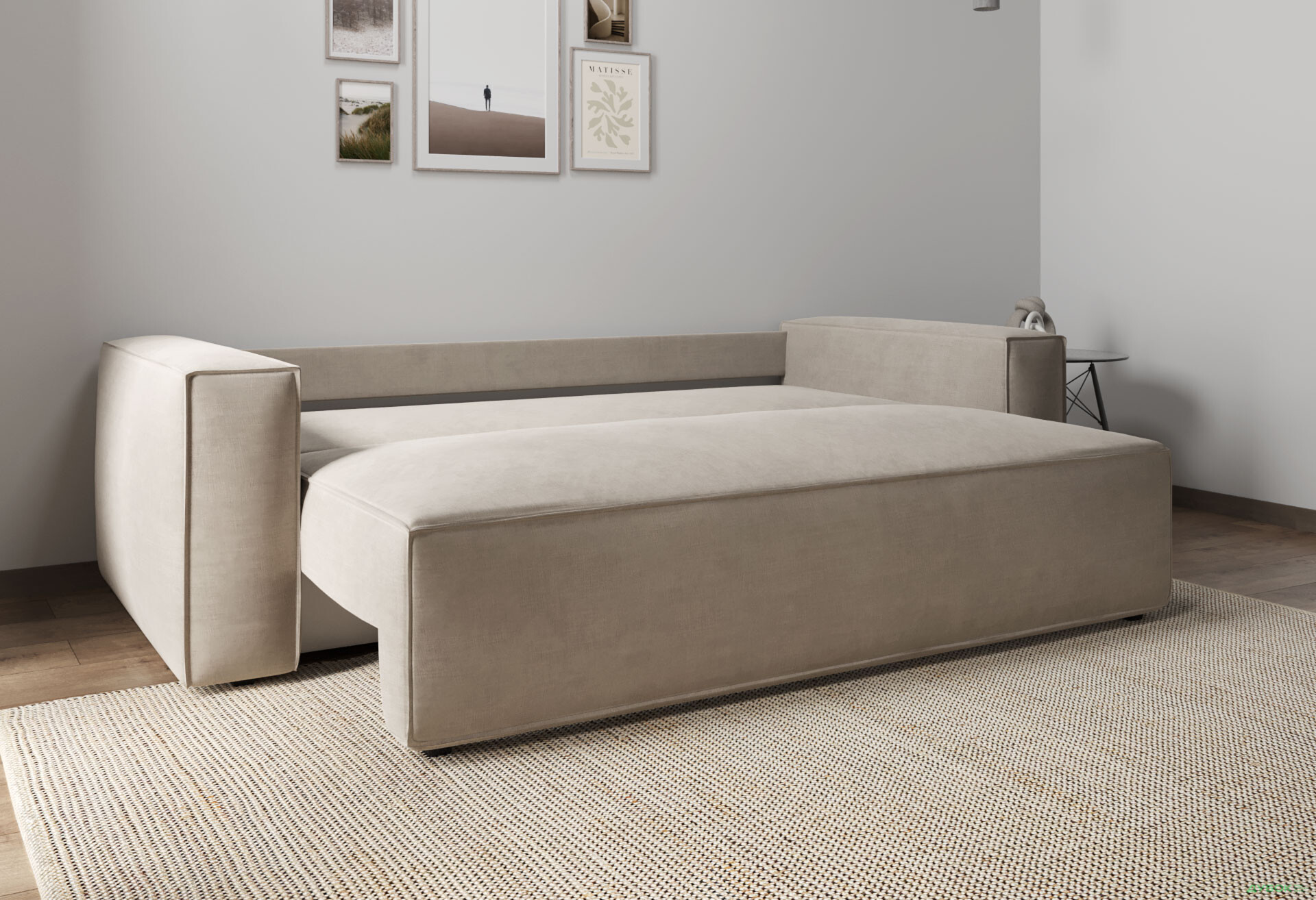 Зображення 4 - Диван Vika Рекам 229х95 см, темний беж (Багіра 32)