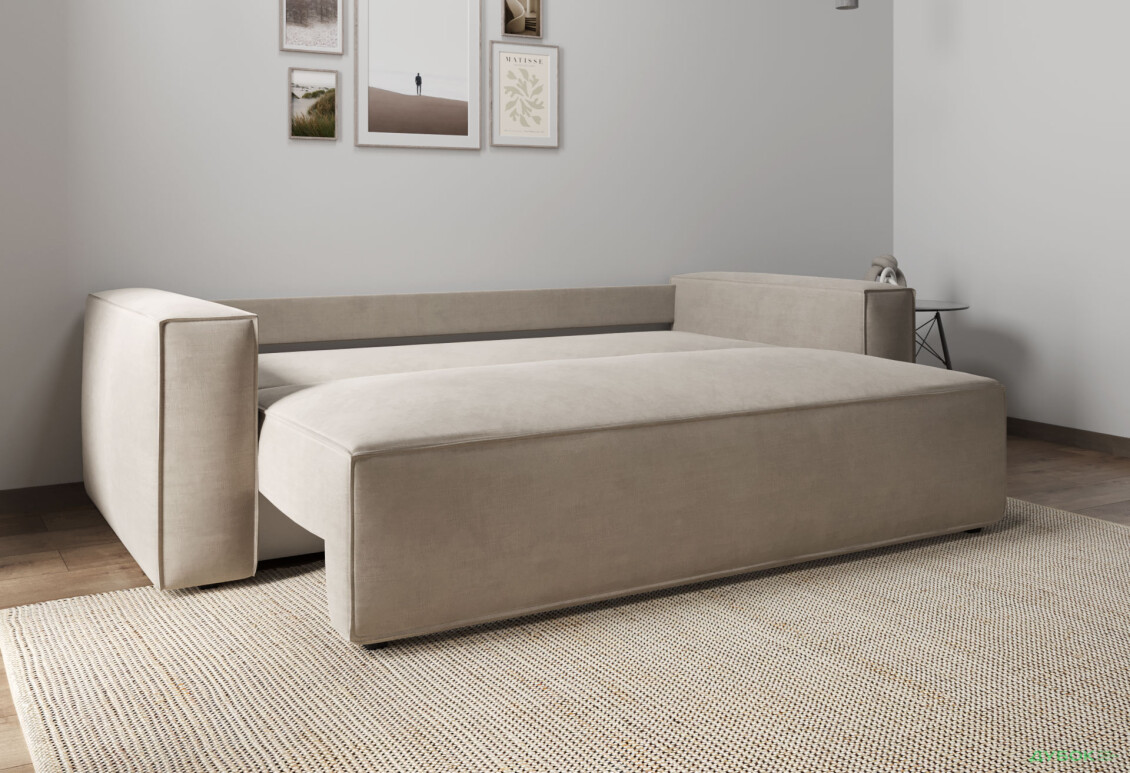 Зображення 4 - Диван Vika Рекам 229х95 см, темний беж (Багіра 32)