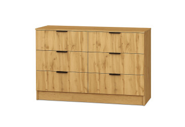 Комод Viant Сити 1 на 6 ящиков 120 см, дуб тахо
